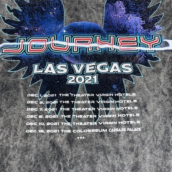 JOURNEY Concert T-Shirt / Merchandise XL Women's Gray Las Vegas Virgin Theater - Picture 6 of 7